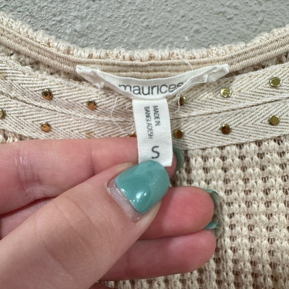 2/$10 Studded Neck Knit Tank Top - Picture 4 of 10